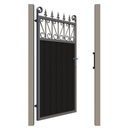 Side Gate - Composite - The Lemmington - Anthracite - open