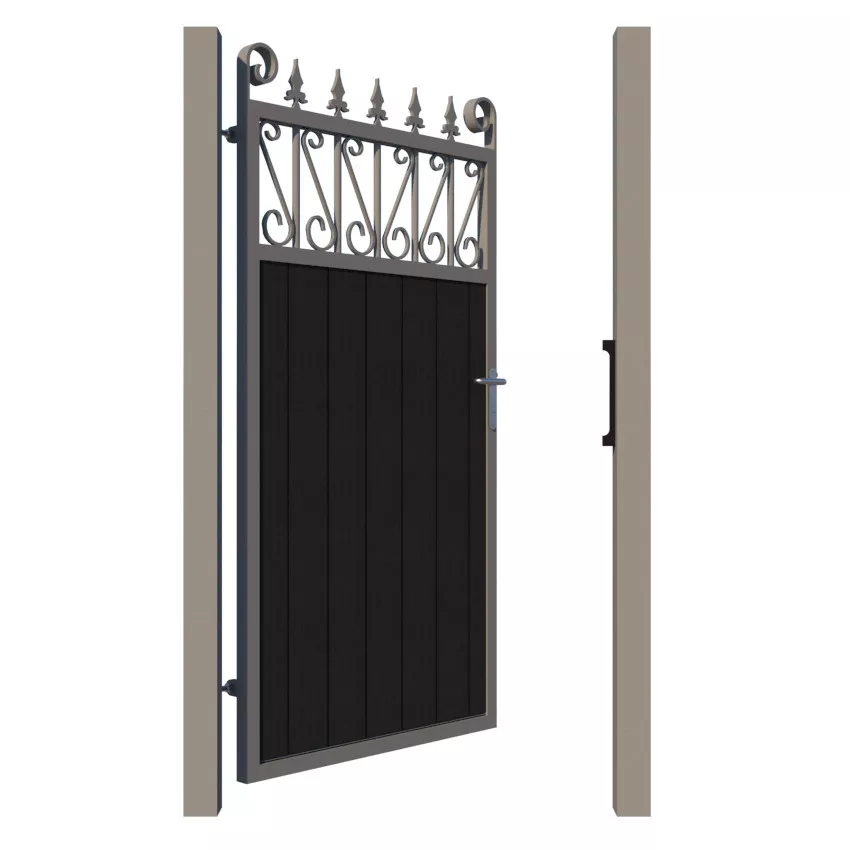 Side Gate - Composite - The Lemmington - Anthracite - open