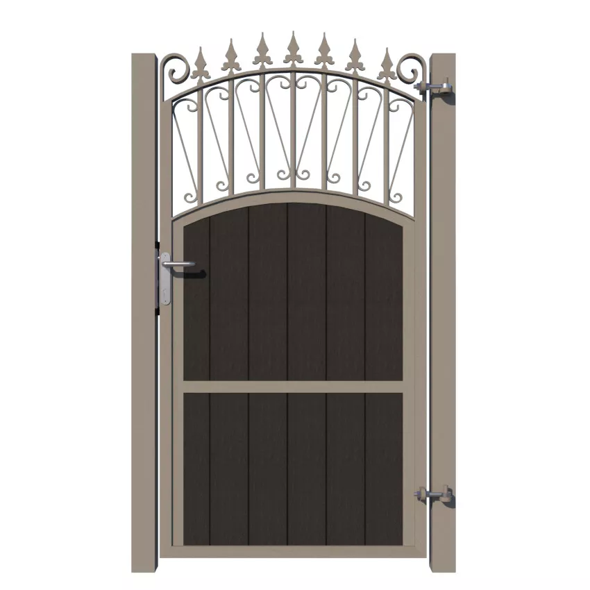 Side Gate - Composite - The Oxford - Anthracite - rear