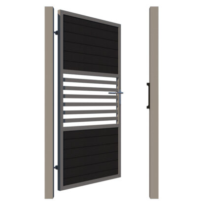 Side Gate - Composite - The Westgate - Anthracite - open