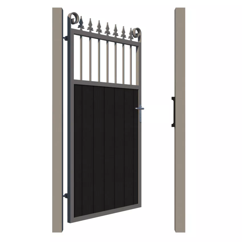 Side Gate - Composite - The Wilton - Anthracite - open