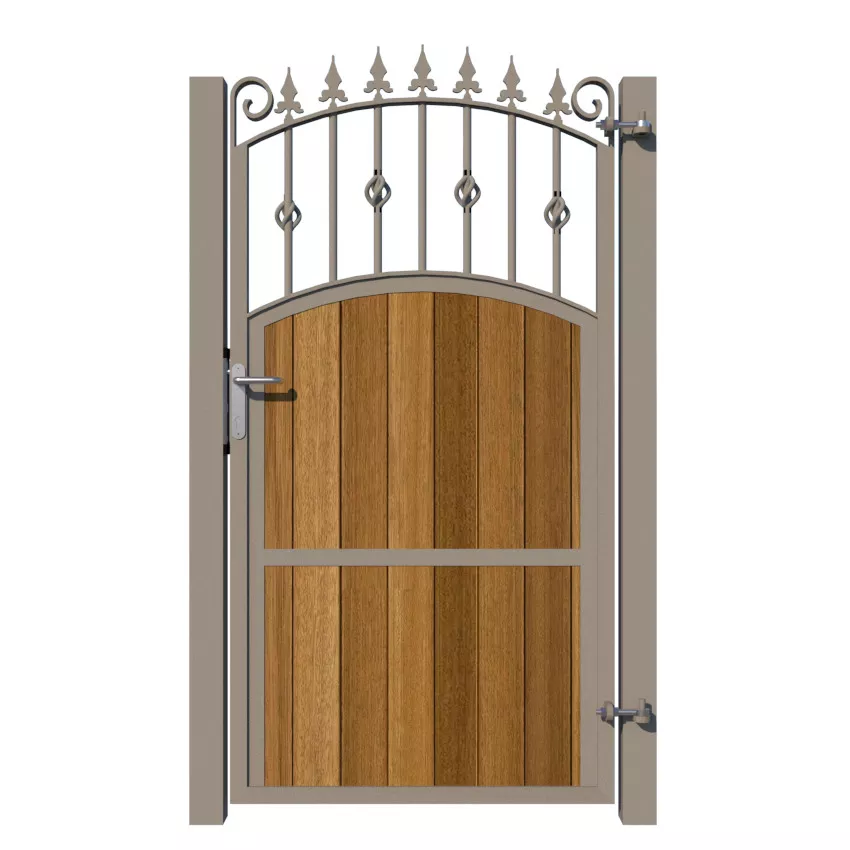 Side Gate - Metal Framed with Timber - The Westfield - rear