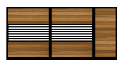 Sliding Gate - Metal Framed with Timber - The Westgate