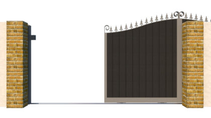 Sliding Gate in Composite - The Stratford - opening