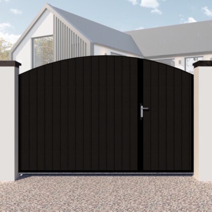 Split Entrance Gates in Composite - bow Top - The Kent