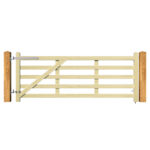 Straight Rail Field Gate - rear