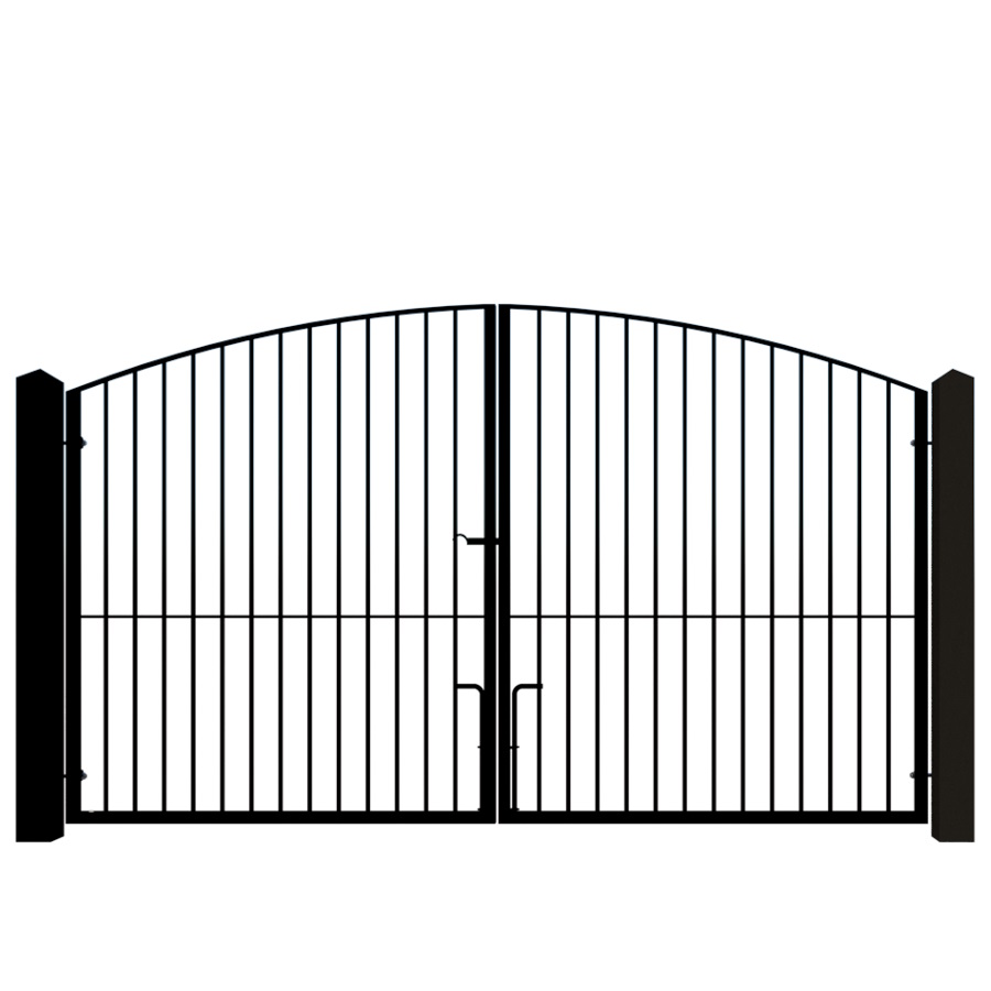 The Bude High metal driveway gate