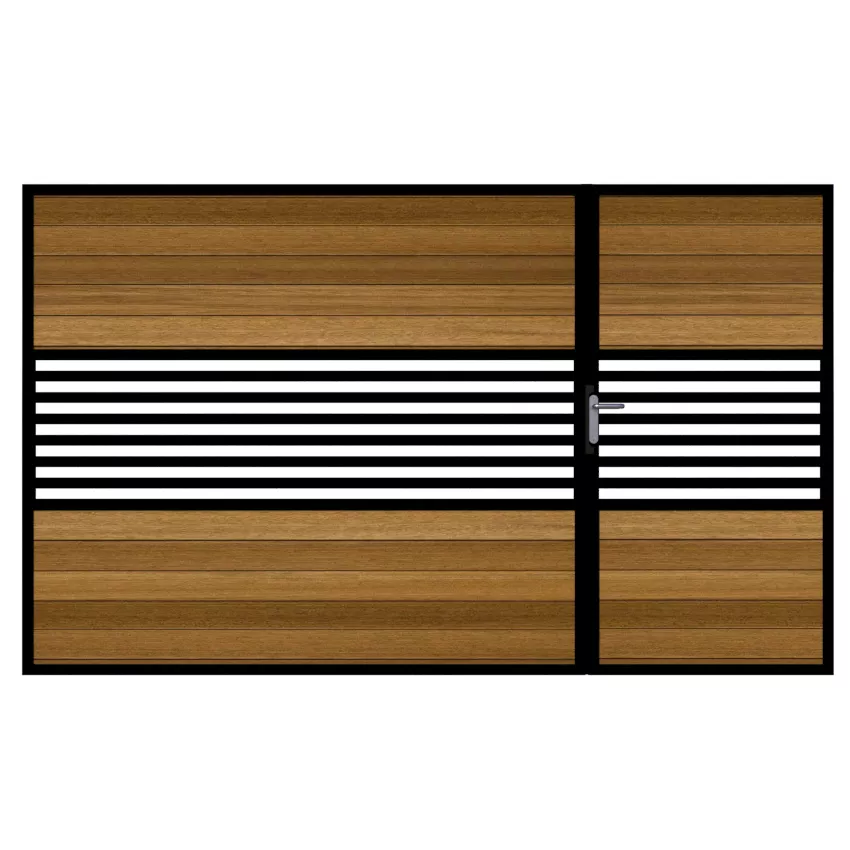 Westgate Iroko Split Driveway Gate