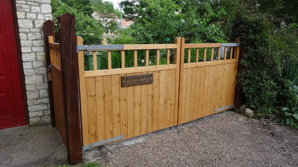 Baywood Driveway Gate Gates And Fences Uk, Wooden Sliding Gates For Driveways