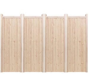 Bi-Fold Entrance Gates - Wooden