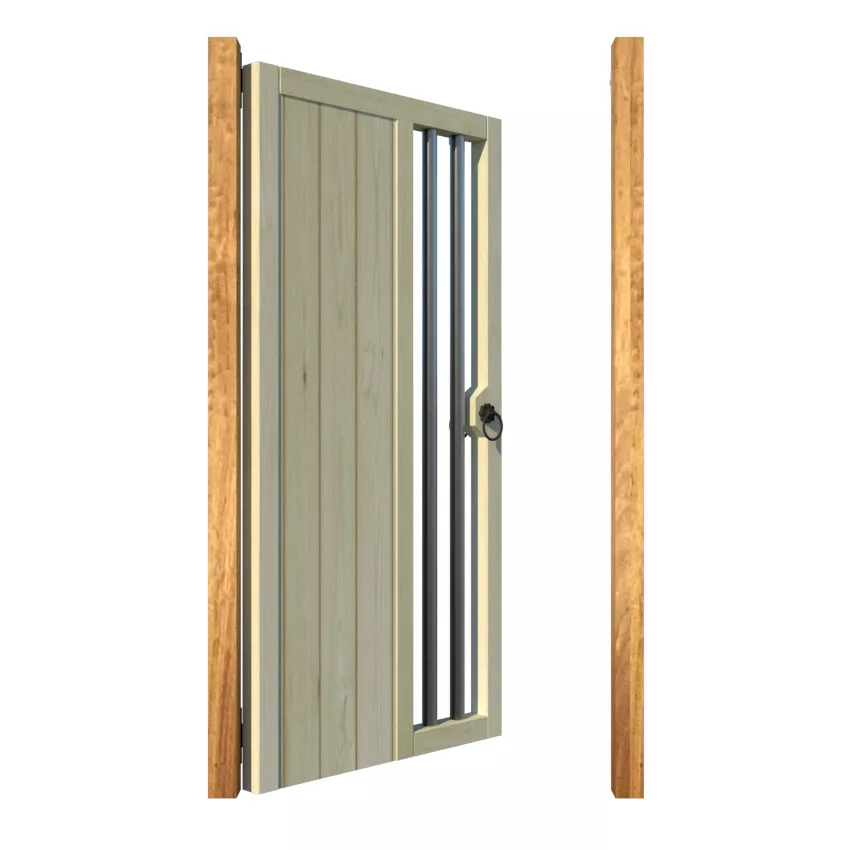 Wooden Side Gate - The Watergate - open