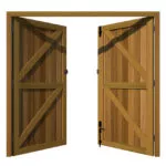 Garage Doors - Hardwood - The Brentwood - rear view