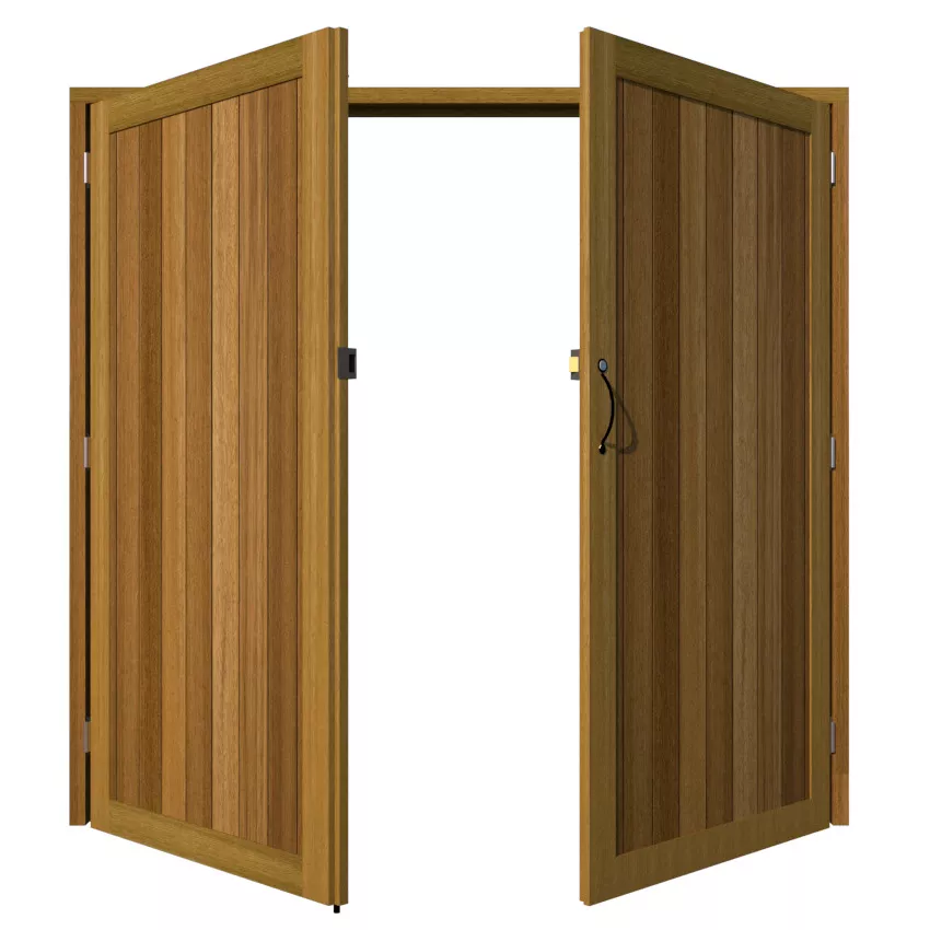 Garage Doors - Hardwood - The Brentwood - side hinged