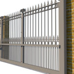 Metal Sliding Gate - The Arundel - side