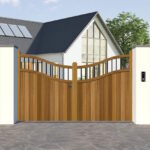 Hardwood Driveway Gate - Swan Top - The Outwood