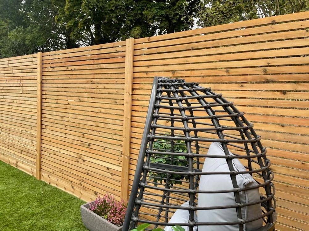 Slatted 2x1 Fence Panel - the Croyde