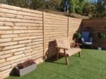 Slatted Garden Fence Panel - The Bigbury