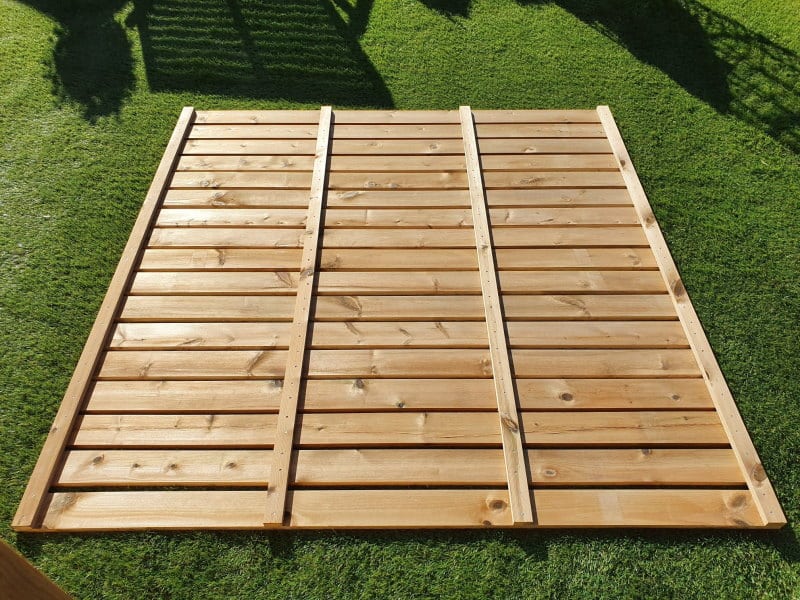 Slatted Garden Fence Panel - The Bigbury rear