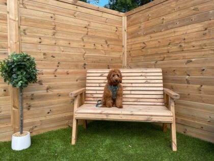 Cladded Garden Fence Panel - The Studland 2