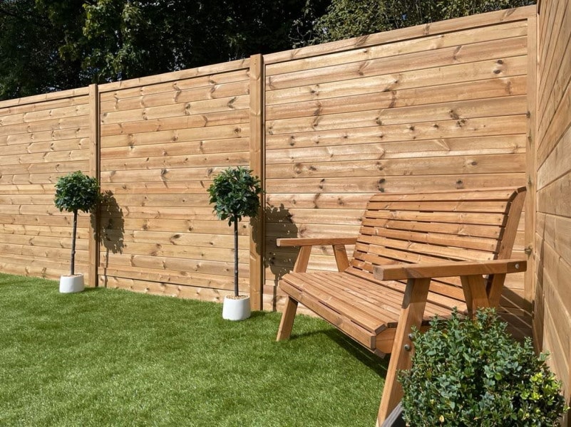 Cladded Garden Fence Panel - The Studland