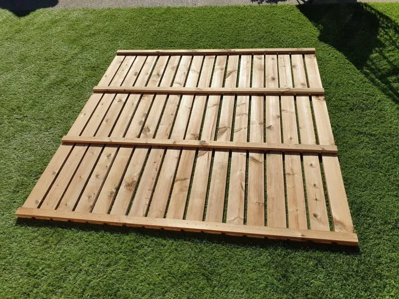 Garden Fence Panel - The Weymouth rear