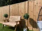 Garden Fence Panel - Vertical Cladded - The Cromer