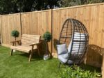 Garden Fence Panel - Vertical Cladded - The Cromer 5
