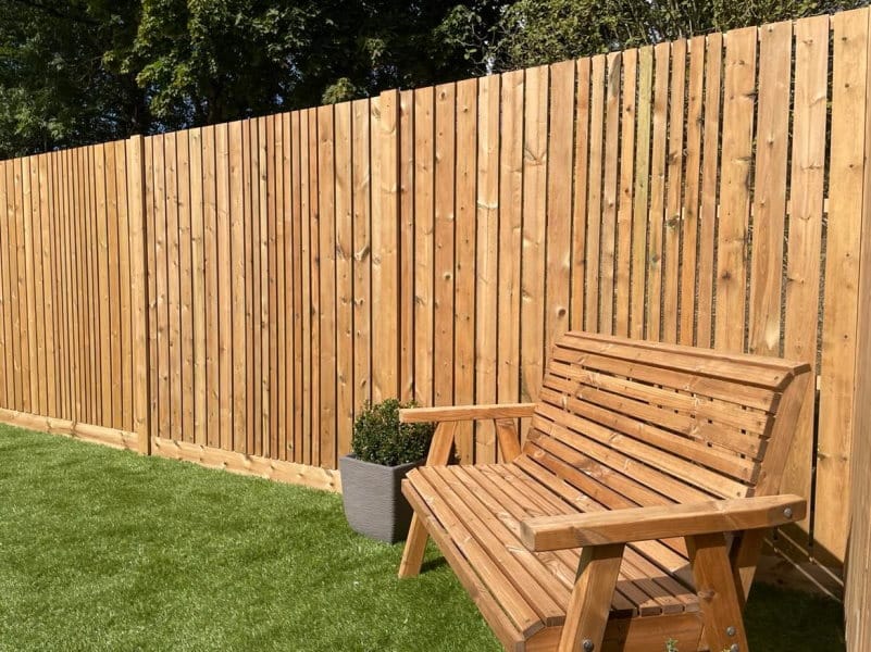 Garden Fence Panels - Slatted - The Summerleaze
