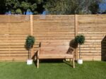 Slatted Garden Fence Panel - The Bournemouth 5