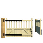 Wooden Driveway Gate - The Staffordshire - rear 2