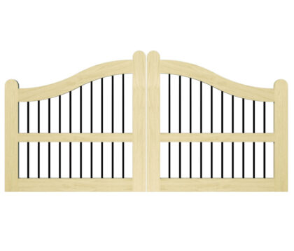 Open Panelled Driveway Gate - The Bomin