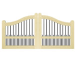 Open Panelled Driveway Gate - The Brunel