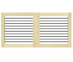 Open Panelled Driveway Gate - The Butterleigh
