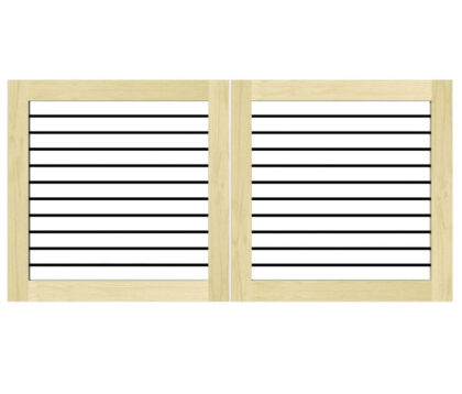 Open Panelled Driveway Gate - The Butterleigh