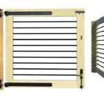 Open Panelled Driveway Gate - The Butterleigh - rear side