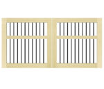 Open Panelled Driveway Gate - The Kingswear