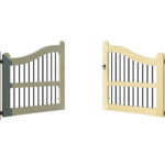 Open Panelled Driveway Gate - The Bomin - open