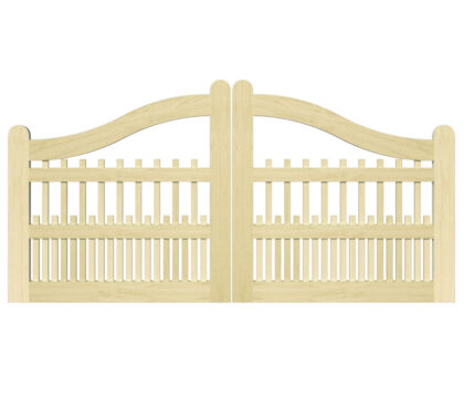 Open Panelled Driveway Gate - The Dartmouth
