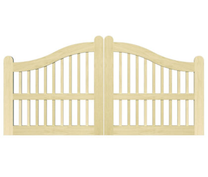 Open Panelled Driveway Gate - The Padstow