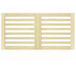 Open Panelled Driveway Gate - The Salcombe