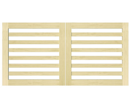 Open Panelled Driveway Gate - The Salcombe