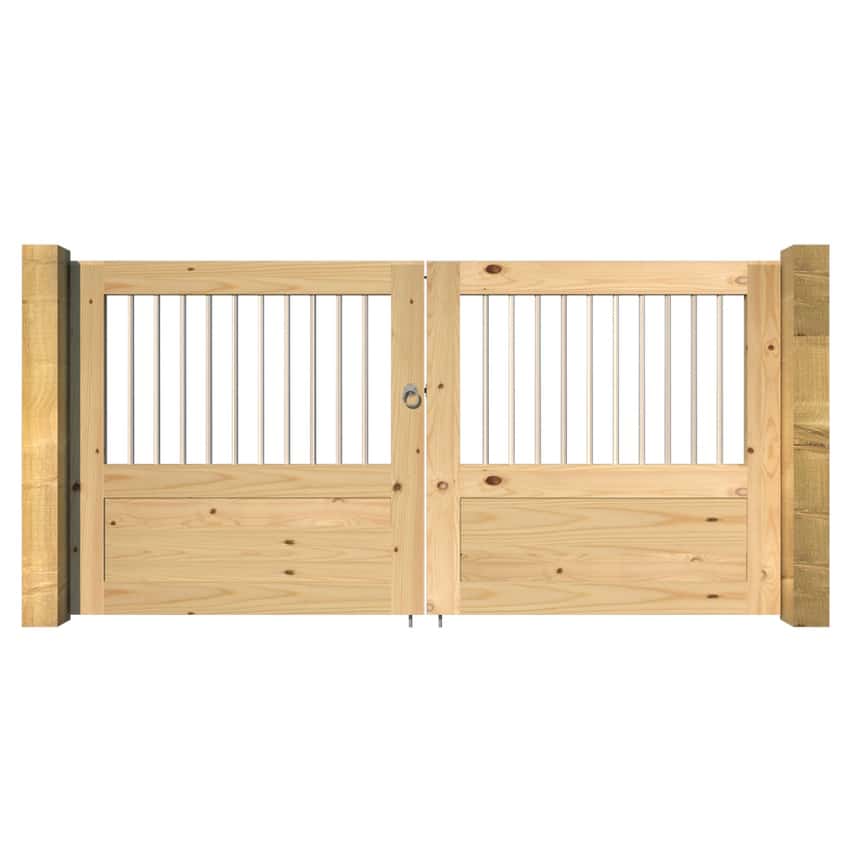The St Agnes Open Panel Entrance Gate Softwood