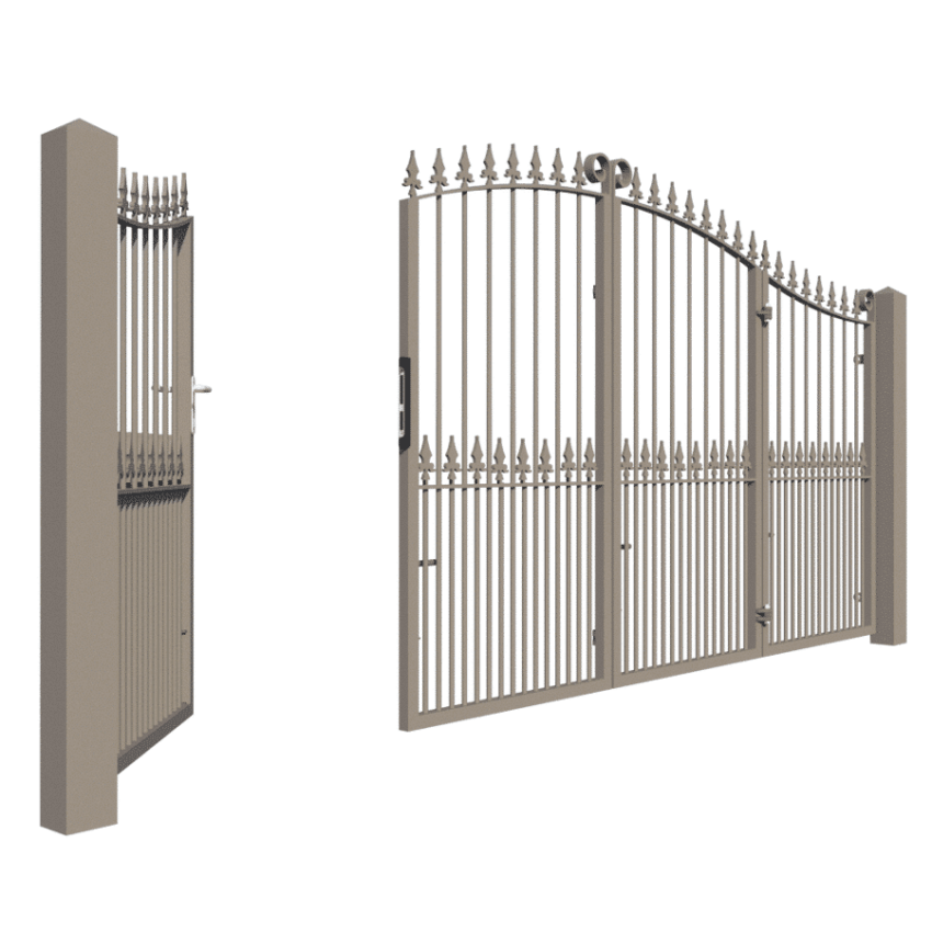 Bi-fold Driveway Gate - The Swindon 3
