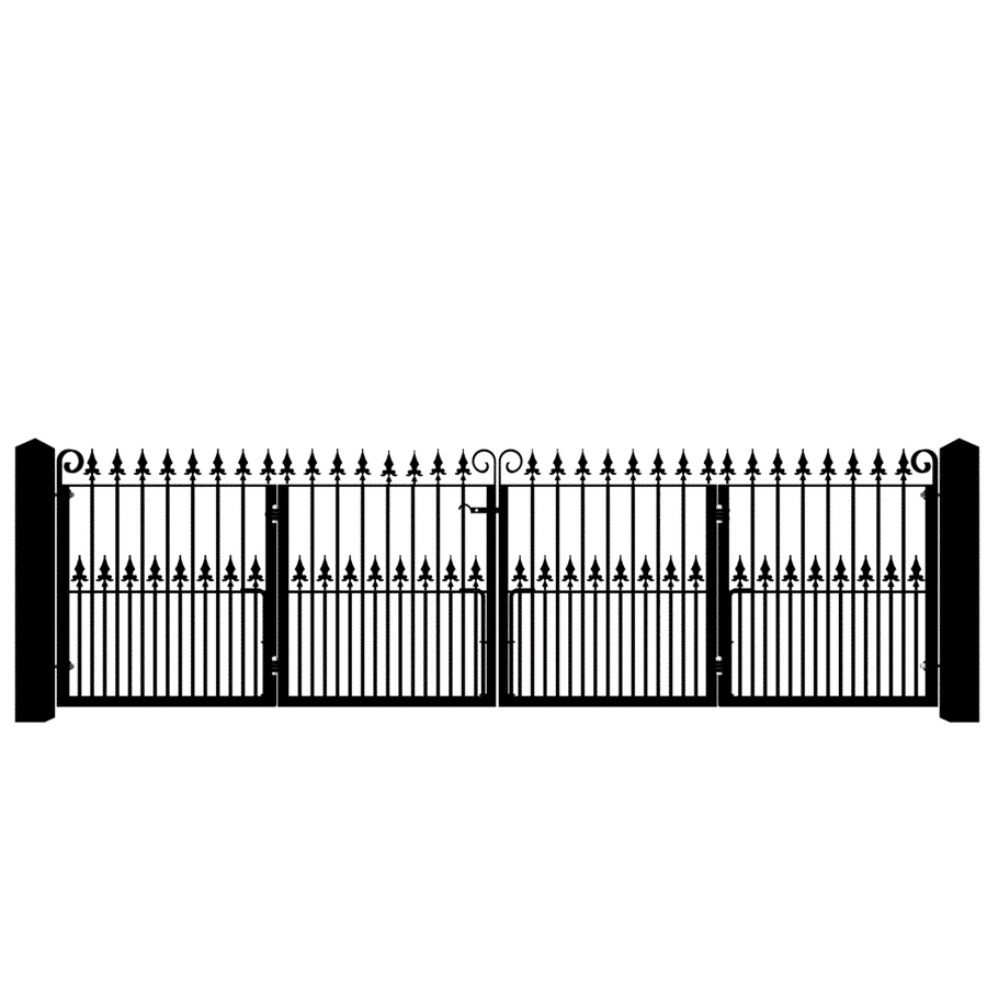 Low Height Bi-fold Driveway Gate - The Darlington Low