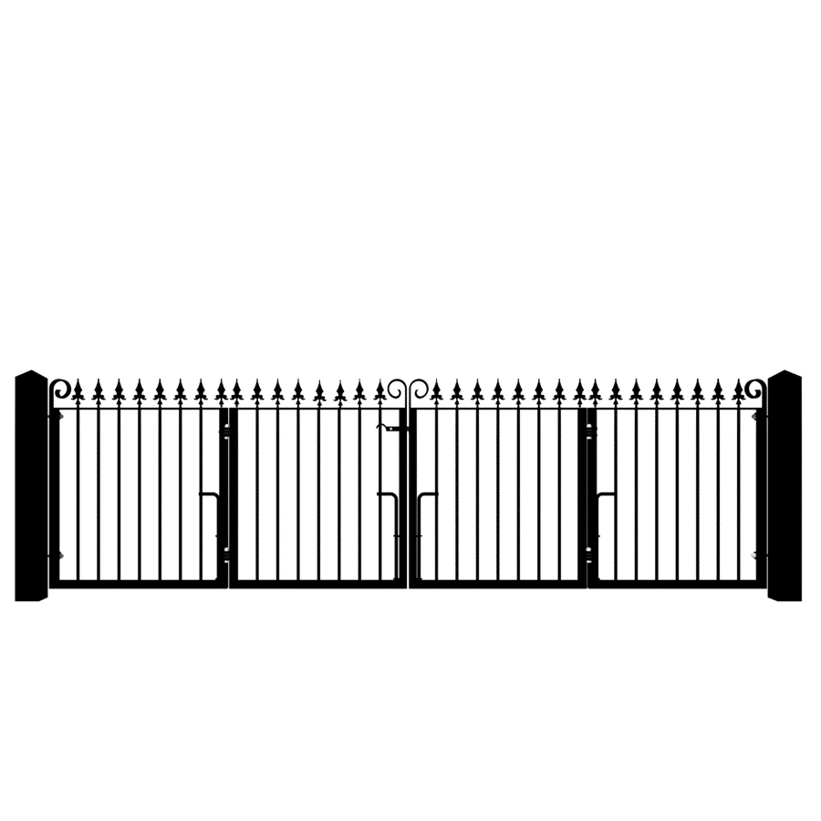 Low Height Bi-fold Driveway Gate - The Farnborough Low