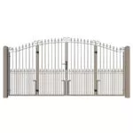Metal Bi-fold Driveway Gates - The Surrey - rear