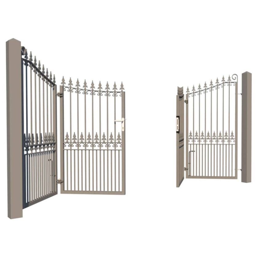Metal Bi-fold Driveway Gate - The Chelmsford - close up