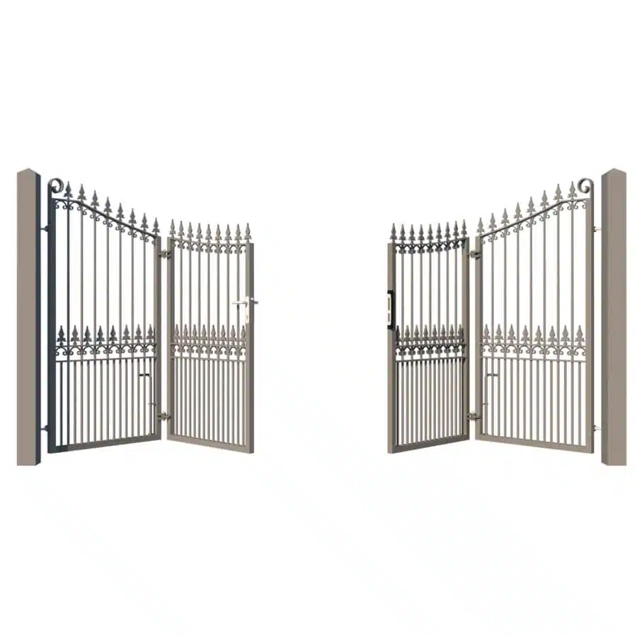Metal Bi-fold Driveway Gate - The Chelmsford - opening