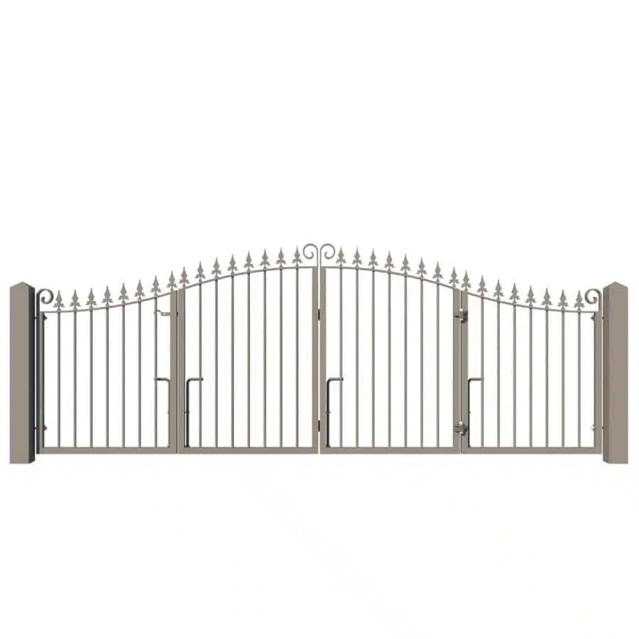 Metal Bi-fold Driveway Gate - The Hartland Low height - Pedestrian Access