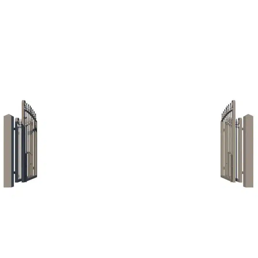Metal Bi-fold Driveway Gate - The Hartland Low height open